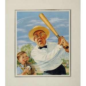  1953 Little League Baseball Ball Bat Boy Catcher Print 