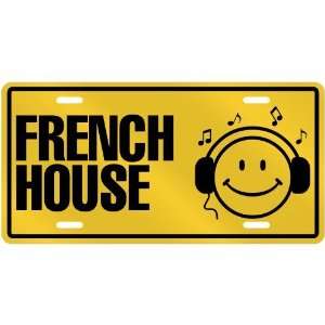   LISTEN FRENCH HOUSE  LICENSE PLATE SIGN MUSIC: Home & Kitchen