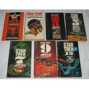  Set of 7 Star Trek Vintage Paperbacks 