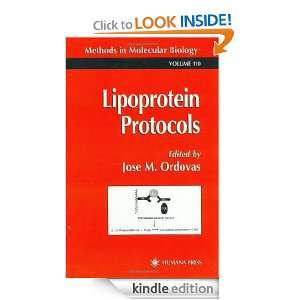 Lipoprotein Protocols (Methods in Molecular Biology) Jose M. Ordovas 