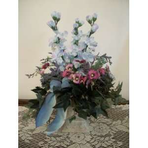  July Birth Month Flower   Blue Delphiniums: Home & Kitchen