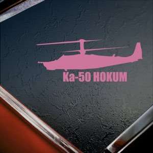  Ka 50 HOKUM Pink Decal Military Soldier Window Pink 