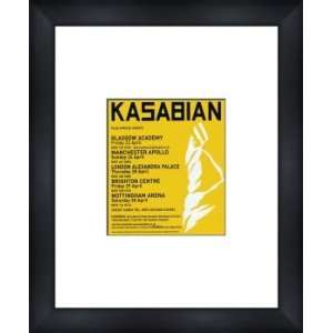 KASABIAN UK Tour 2005   Custom Framed Original Ad   Framed 