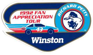 VINTAGE RICHARD PETTY 1992 FAN APPRECIATION TOUR W/ WINSTON NASCAR 