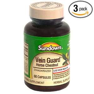 Sundown Vein Guard Horse Chestnut, Standardized, Capsules, 60 capsules 