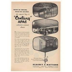  1953 Keasbey & Mattison Century APAC Asbestos Cement Print 