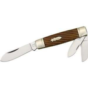  Rough Rider Knives 1055 Twisted Brown Bone Series 