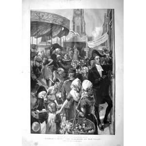  1897 Aanspreker Announcer Death Kermis Fair Delft
