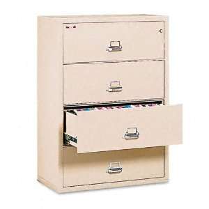 FireKing : Insulated 4 Drawer Lateral File, 37 1/2w x22 1/8d, Letter 