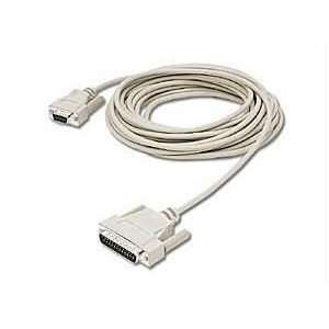  25ft DB25M to DB9F Null Modem Cable