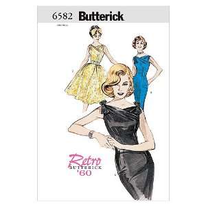  Butterick Patterns B6582 Misses Dress & Belt, Size 12 14 