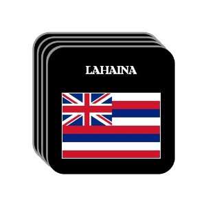 US State Flag   LAHAINA, Hawaii (HI) Set of 4 Mini Mousepad Coasters