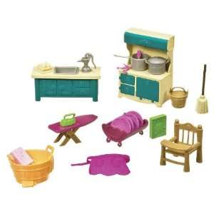  Lil Woodzeez Kitchenette & Housekeeping Set: Toys & Games