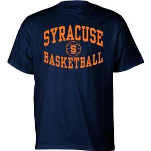  Syracuse Orange Navy Reversal Basketball T Shirt Sports 