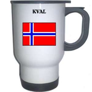  Norway   KVAL White Stainless Steel Mug 