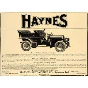  1906 Ad Haynes Automobile Kokomo Tour Car Engine Motor 