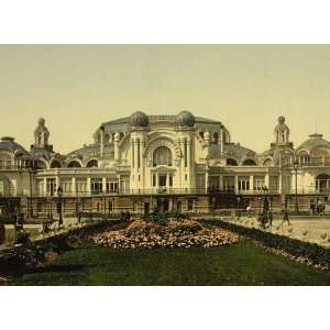 Vintage Travel Poster   The Kursaal (i.e. Cursaal) seen from garden 