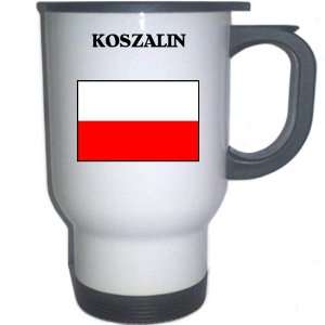  Poland   KOSZALIN White Stainless Steel Mug Everything 