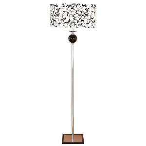  Designer Black And White Floor lamp With Shade Office 