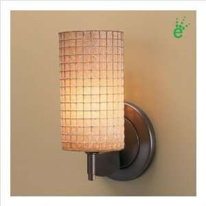   LED Wall Sconce with Amber Glass Shade Finish: Matte Chrome: Baby