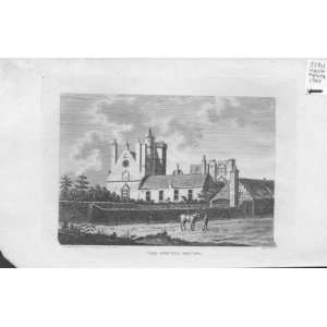  1789 The Wrytes Houses Antique Print Scotland