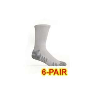  Ecosox Diabetic Bamboo Crew Socks White MD pair 6 pack 