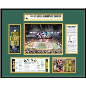 Green Bay Packers Super Bowl XLV Champions Ticket Frame  
