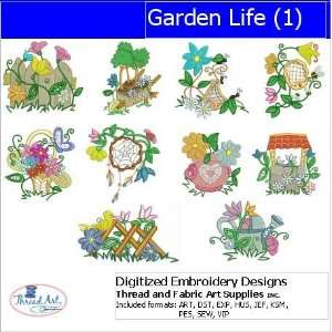  Digitized Embroidery Designs   Garden Life(1): Arts 