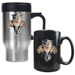  Florida Panthers   Stainless Steel Travel Mug & Black 