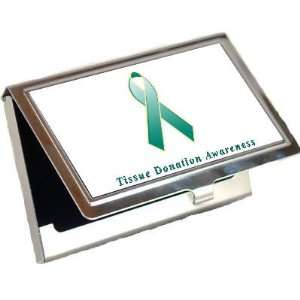  Tissue Donation Awareness Ribbon Business Card Holder 