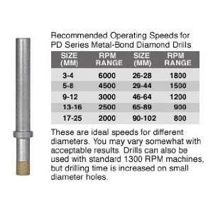  CRL 5/16 PD Series Metal Bond Diamond Drill by CR 