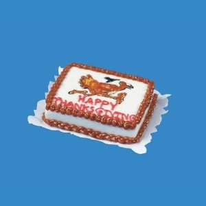  Dollhouse Miniature Happy Thanksgiving Cake: Toys & Games