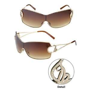 Baby Phat Gold & Rhinestone Sunglasses  MODEL No. #1022 