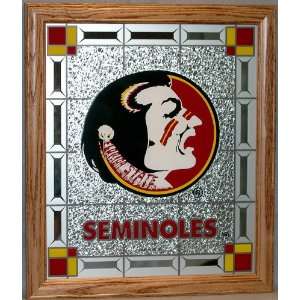  Florida State University Seminoles NCAA 15.5 X 18 Glass 