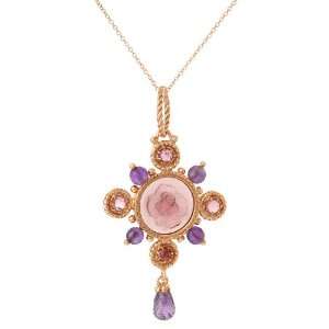 Tagliamonte   14k Rose Gold Purple Venetian Cameo with Amethyst and 
