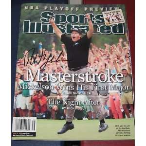   Mickelson Masters Golf SIGNED Sports Illustrated