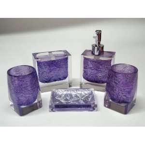   pcs Purple Leaf Bathroom Accessory Set for friend Gift