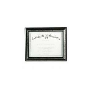 Document Frame, Desk/Wall, Wood, 8 1/2 x 11, Antique Charcoal Br 