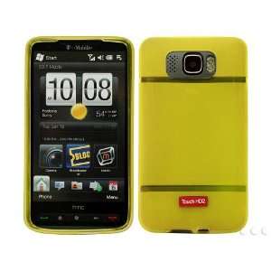    Cellet Yellow Flexi Case For HTC HD2 Cell Phones & Accessories