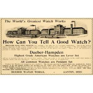  1900 Ad Dueber Hampden Wrist Watches Factory Jewelry 