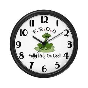  Fully Rely on God Religion Wall Clock by  
