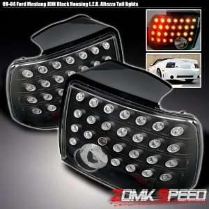  FORD MUSTANG 99 04 EURO BLACK LED TAIL LIGHTS: Automotive