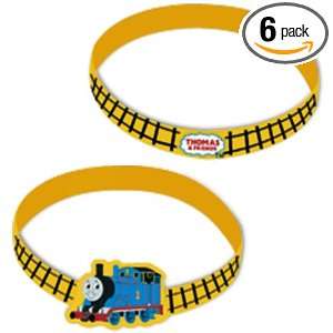 Thomas The Tank Engine Rubber Wrist Bands, 4 Count Packages (Pack of 6 