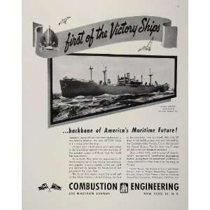   Ship Combustion Engineering   Original Print Ad