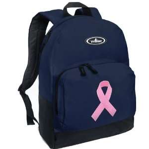  Pink Ribbon Backpack Navy