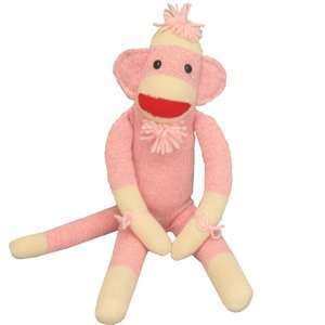  Pink Original Sock Monkey USA Made: Toys & Games