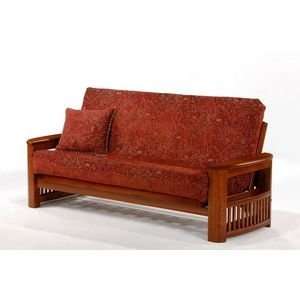   and Day Premium Moonshadow Twin Futon Frame in Cherry
