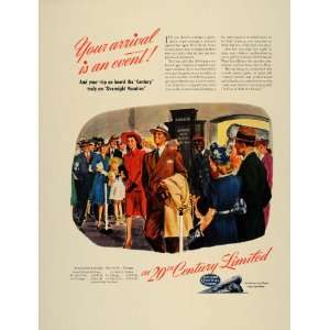   Ad New York Central 20th Century Limited Passenger   Original Print Ad