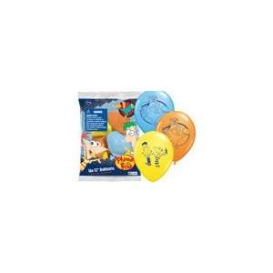  Phineas & Ferb Latex Balloons 6pk: Toys & Games