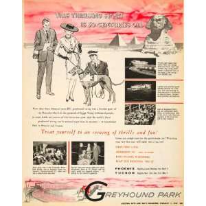  1962 Ad Greyhound Park Dog Racing Phoenix Tuscon Pharaoh 